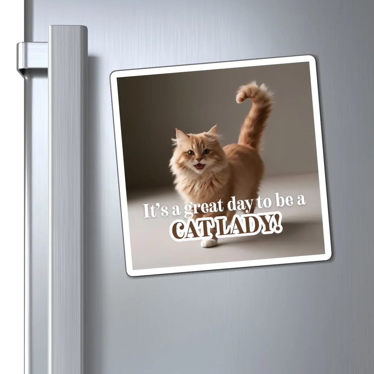 Magnète de réfrigérateur Charmante Cat Lady pour les amoureux des chats