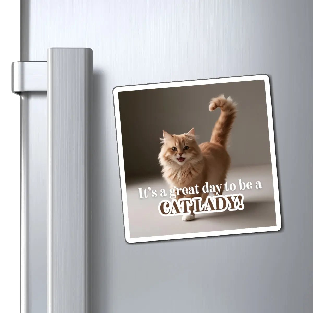 Magnète de réfrigérateur Charmante Cat Lady pour les amoureux des chats
