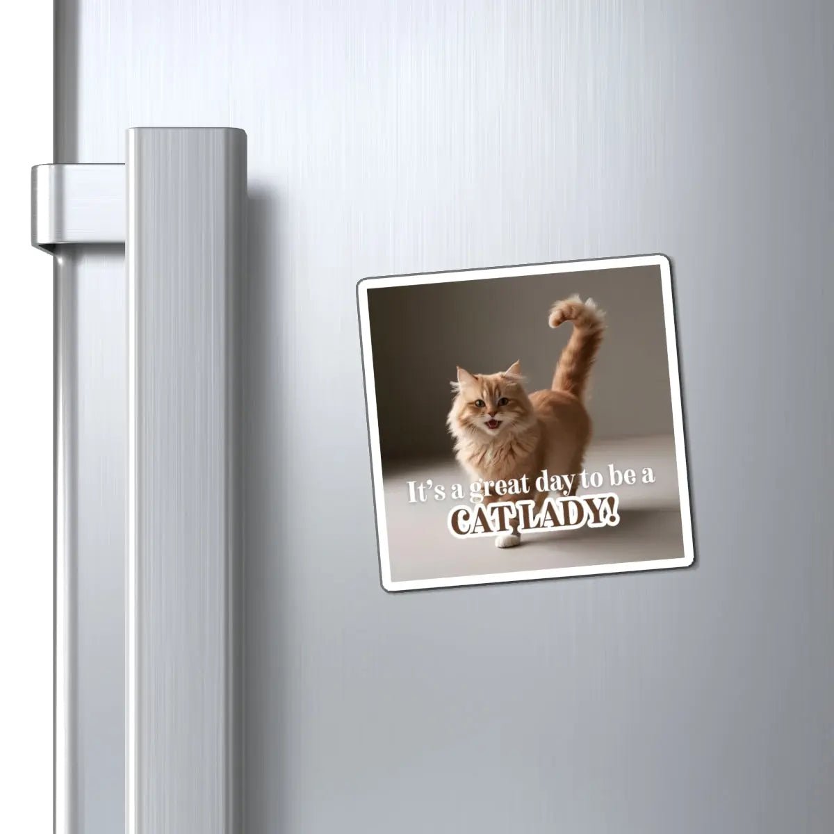 Magnète de réfrigérateur Charmante Cat Lady pour les amoureux des chats