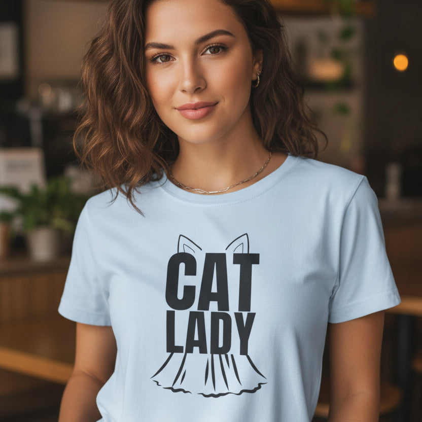 Camiseta Softstyle para Mujeres Cat Lady