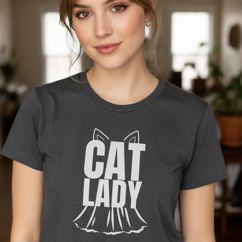 Camiseta Softstyle para Mujeres Cat Lady
