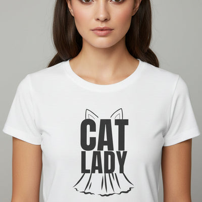 Camiseta Softstyle para Mujeres Cat Lady