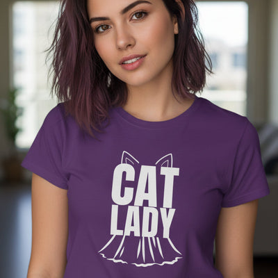 Camiseta Softstyle para Mujeres Cat Lady
