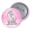 I’d Rather Be Home With My Cat Pinback Button (3")