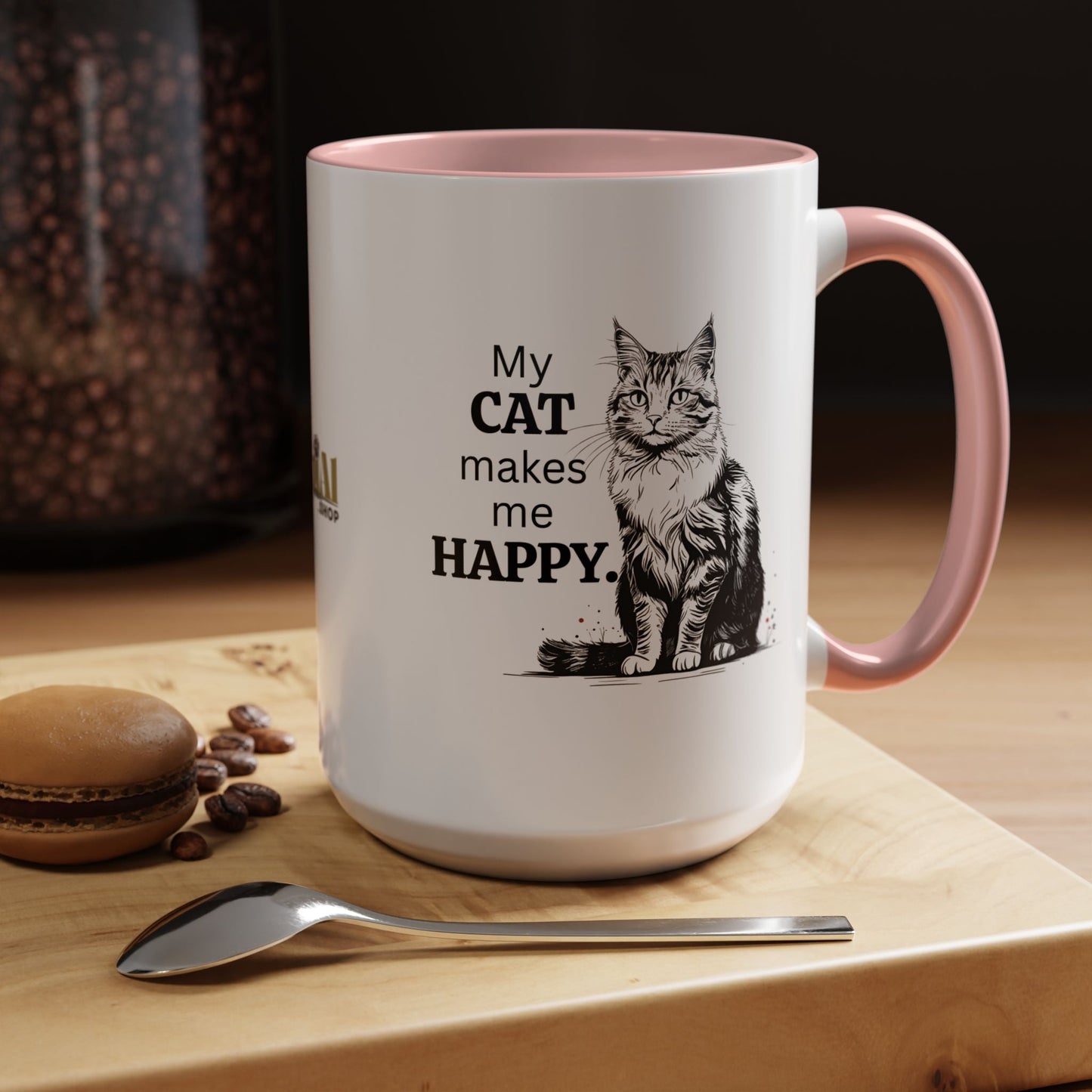 Taza de Café con Acento para Amantes de los Gatos: Regalo Ideal para Entusiastas de los Gatos