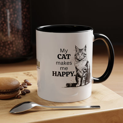 Taza de Café con Acento para Amantes de los Gatos: Regalo Ideal para Entusiastas de los Gatos