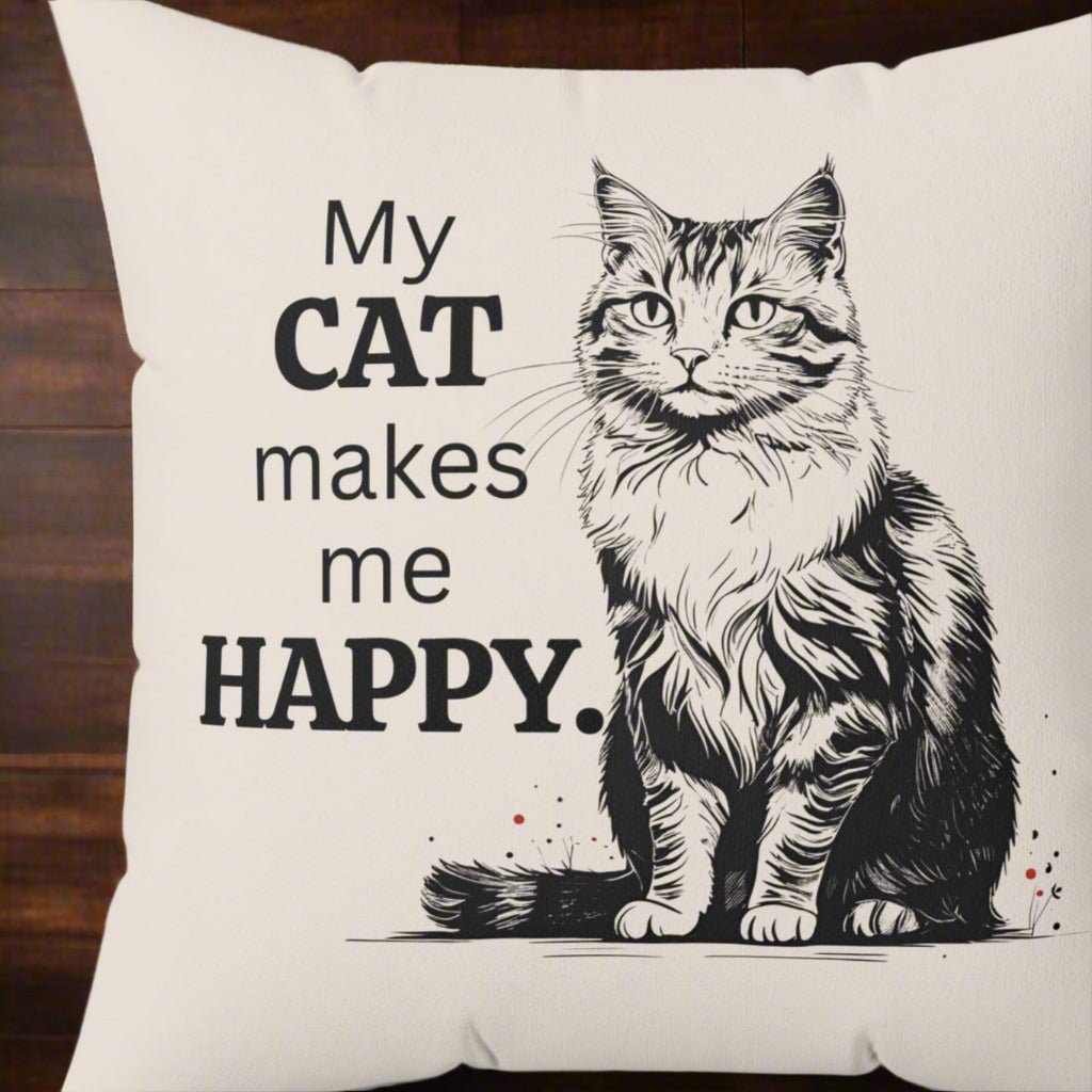 Cojín Decorativo para Amantes de los Gatos - Decoración Estilosa para el Hogar