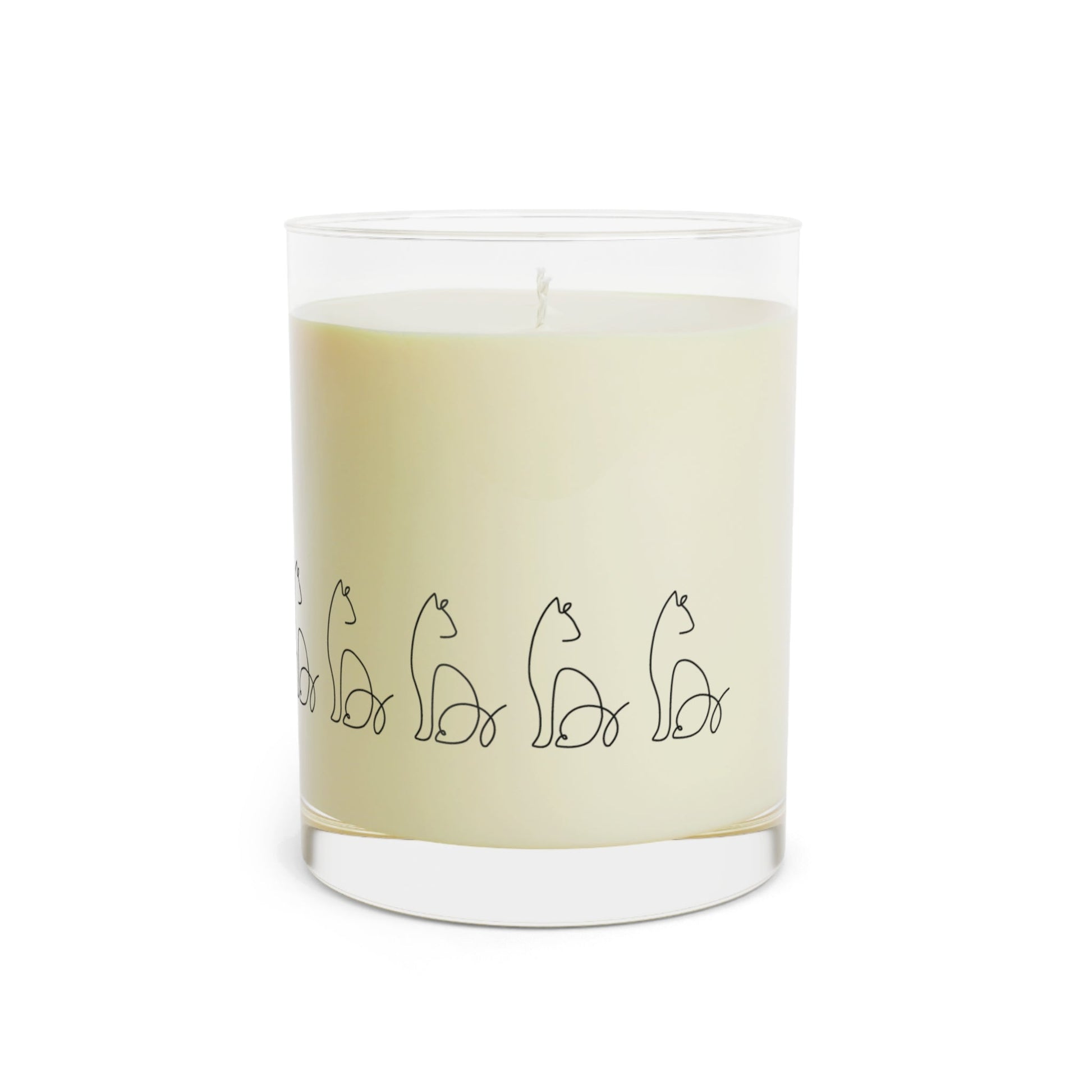 Cozy Cat-Themed Scented Candle - 11oz Glass for Home Comfort - Korvel