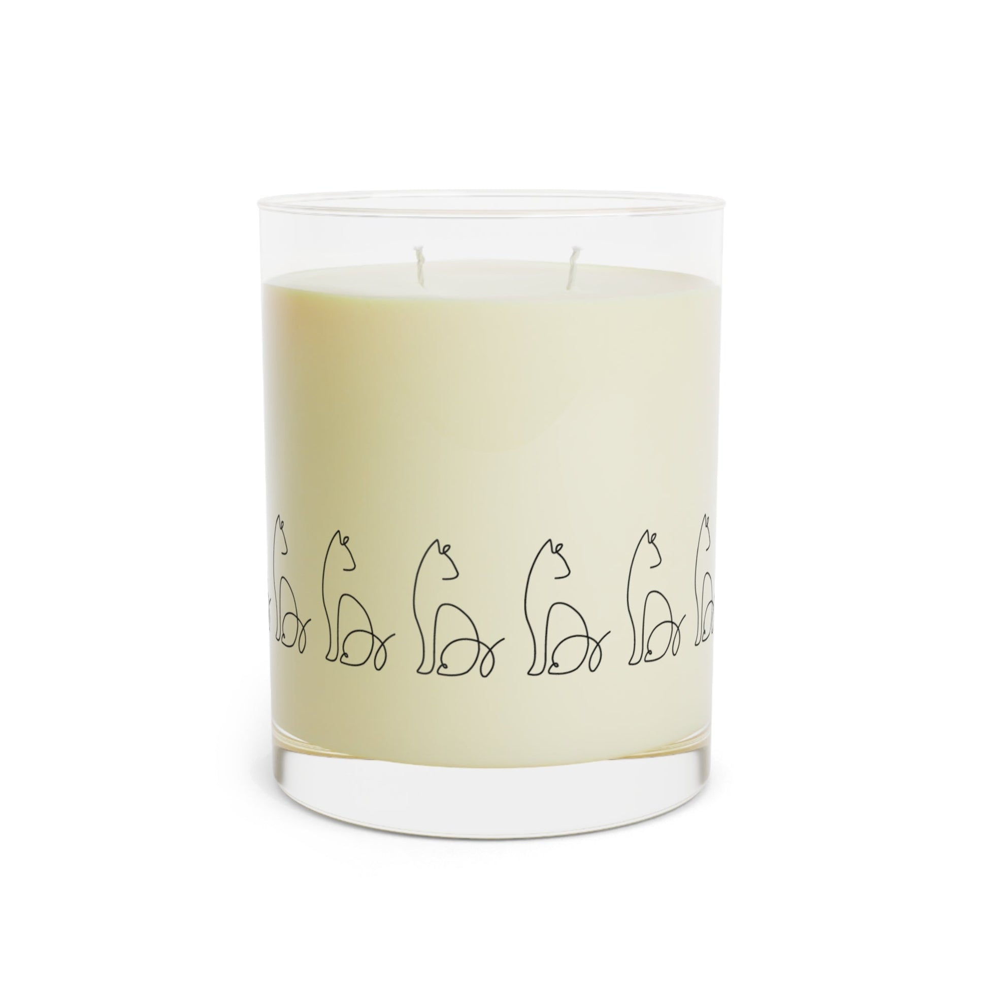 Cozy Cat-Themed Scented Candle - 11oz Glass for Home Comfort - Korvel