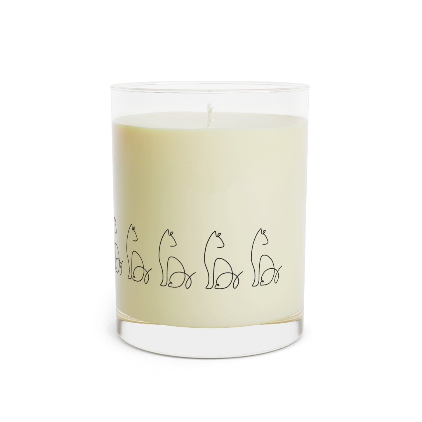 Cozy Cat-Themed Scented Candle - 11oz Glass for Home Comfort - Korvel