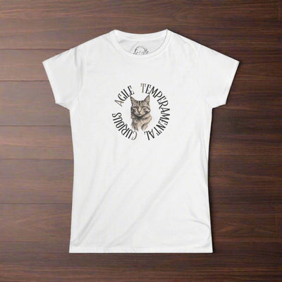 Whimsical Cat Lover's Softstyle Tee