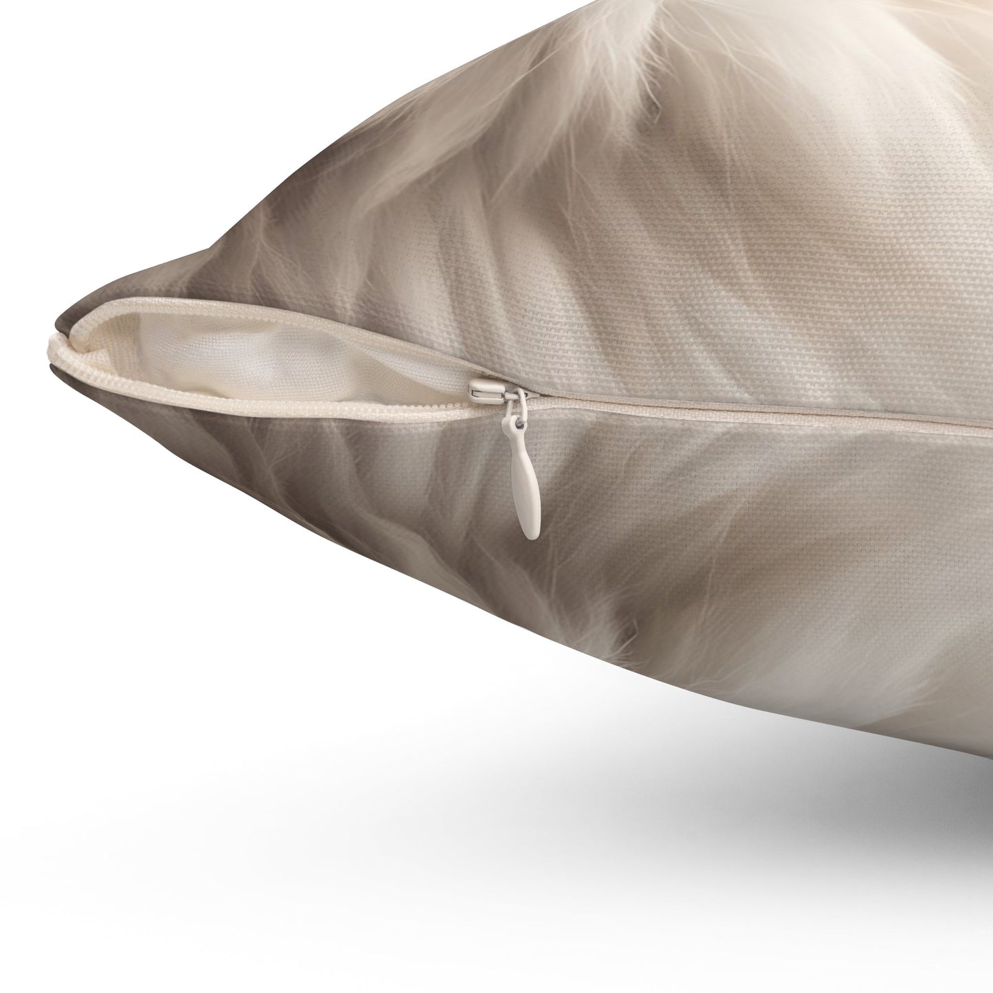 Coussin carré en polyester filé pour les amoureux des chats - Accent élégant pour la maison