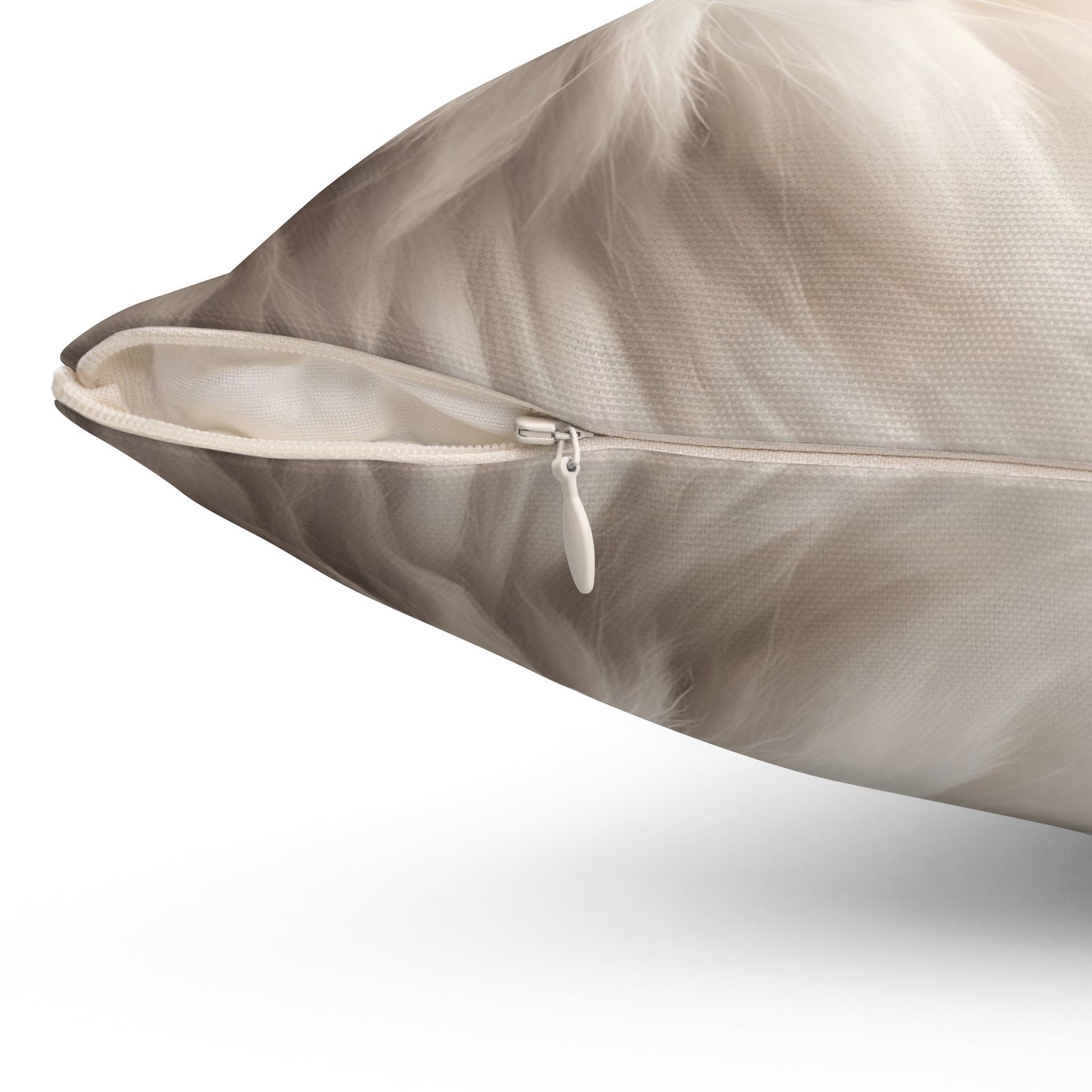 Coussin carré en polyester filé pour les amoureux des chats - Accent élégant pour la maison
