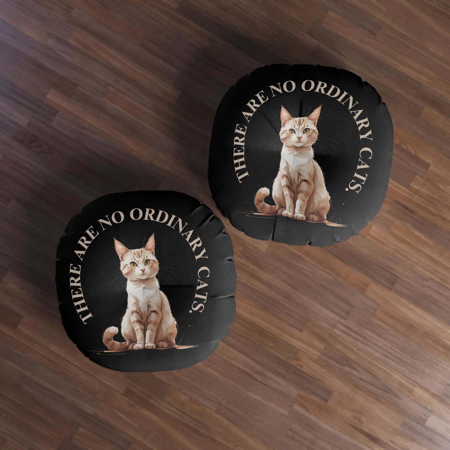 Coussin de sol tufté pour les amoureux des chats - Décor unique pour la maison