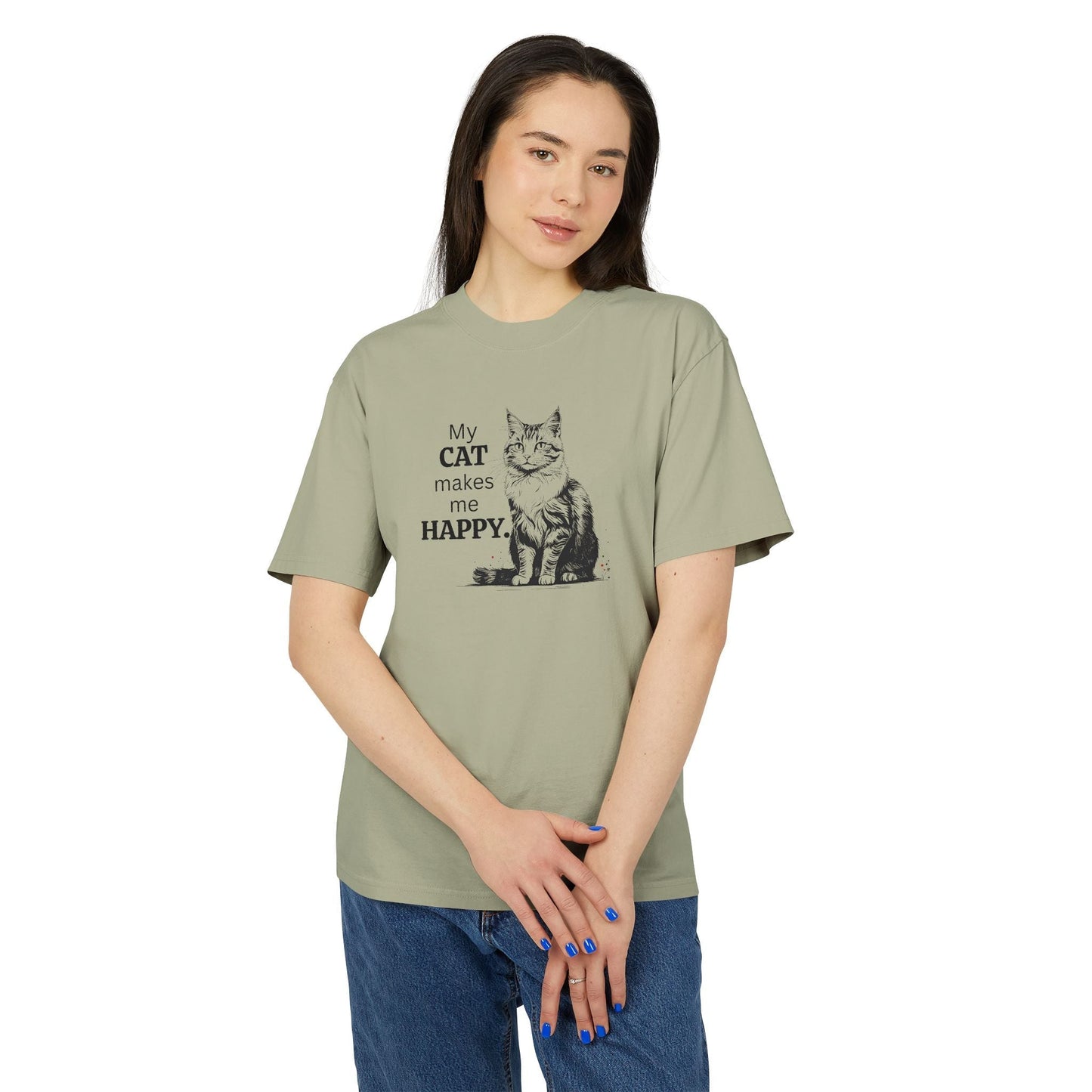 Cat Lover Unisex Heavy Faded Tee