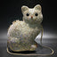 Cat Shape Women Crystal Clutches Bags Evening Purse White Rhinestone Gold Metal Clutch Party Mini Minaudiere Prom Chain Handbags - Korvel