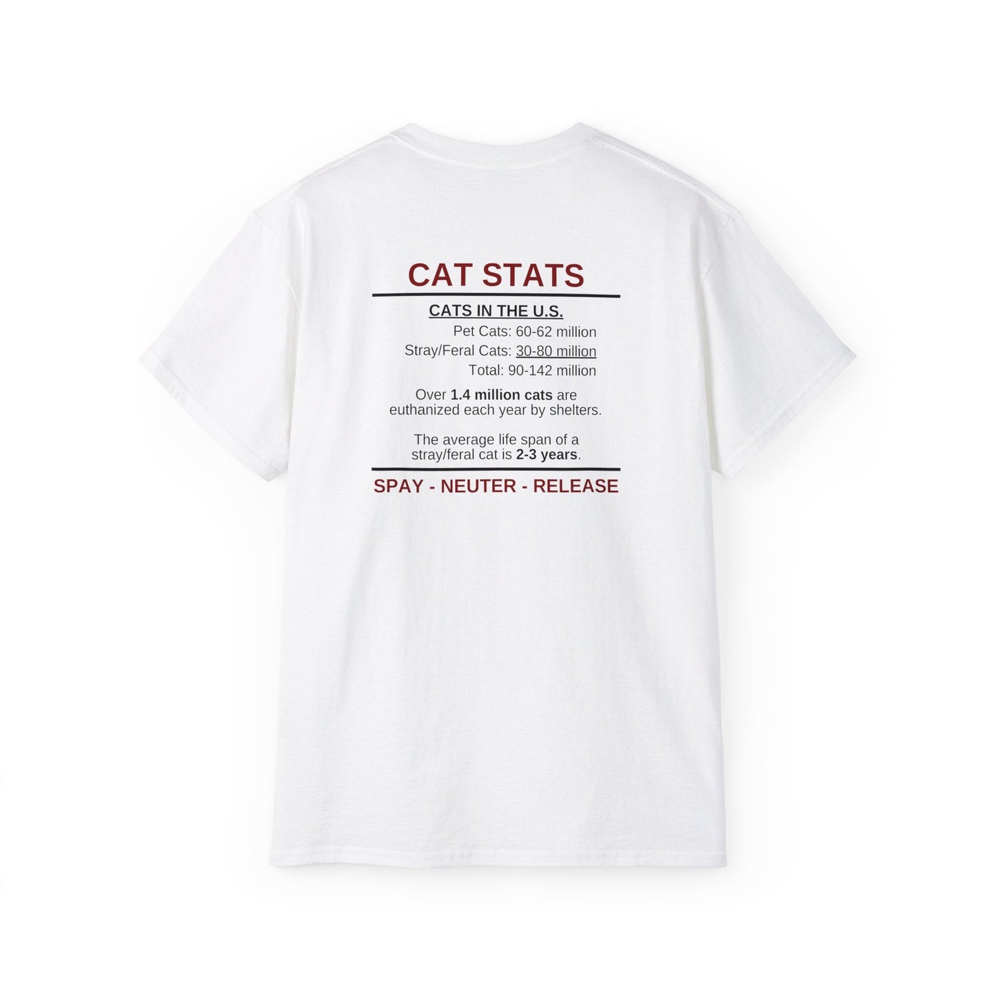 Camiseta Unisex Ultra Cotton Cat Stats