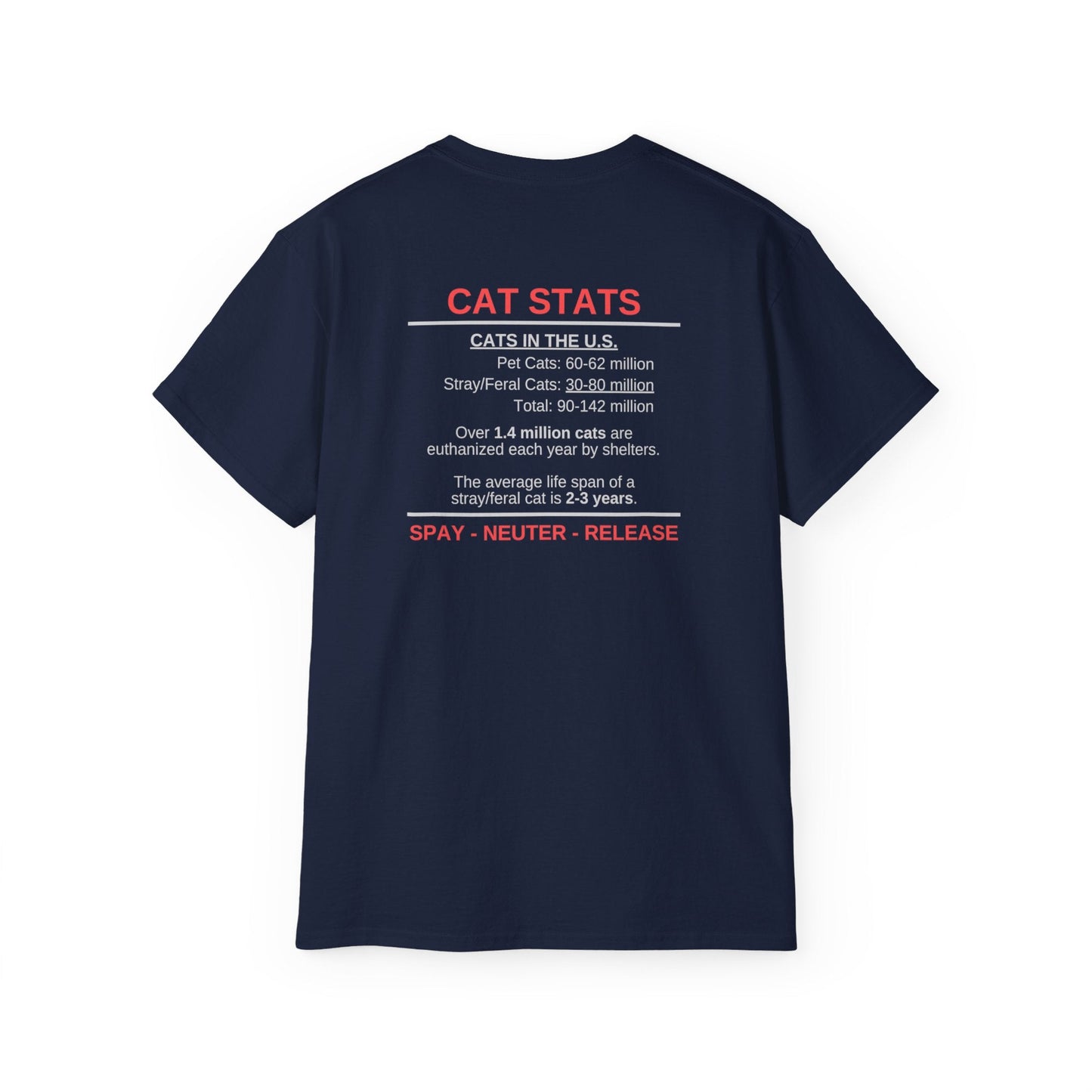 Camiseta Unisex Ultra Cotton Cat Stats
