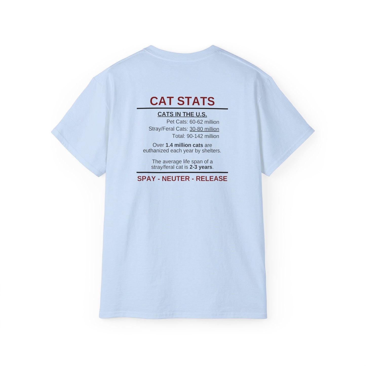 Camiseta Unisex Ultra Cotton Cat Stats
