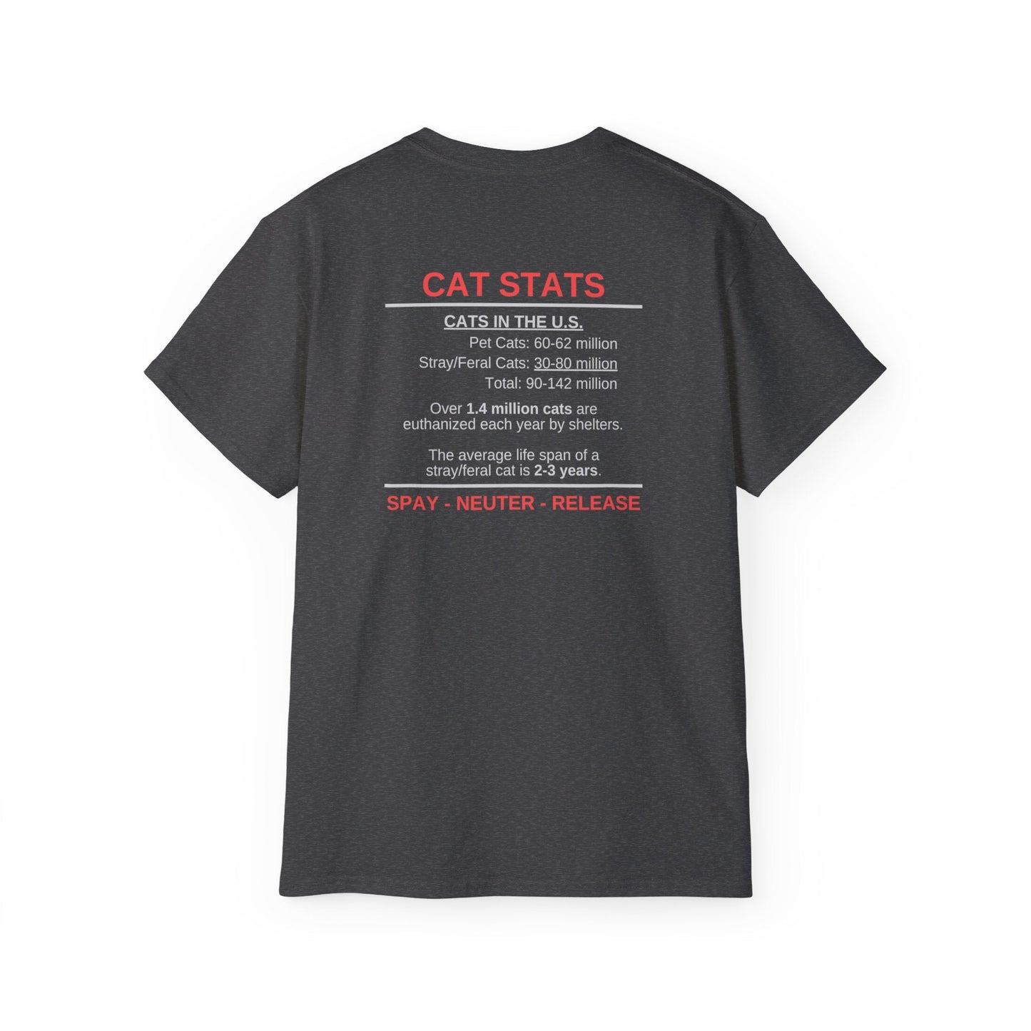 Camiseta Unisex Ultra Cotton Cat Stats