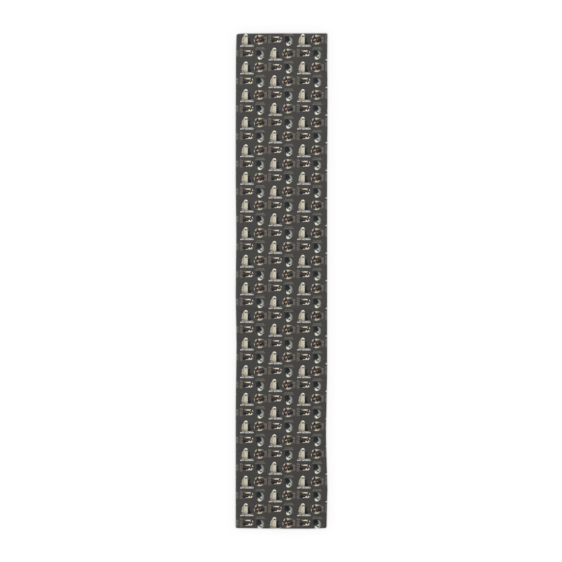 Whimsical Cat Halloween Table Runner for Spooky Celebrations - Korvel