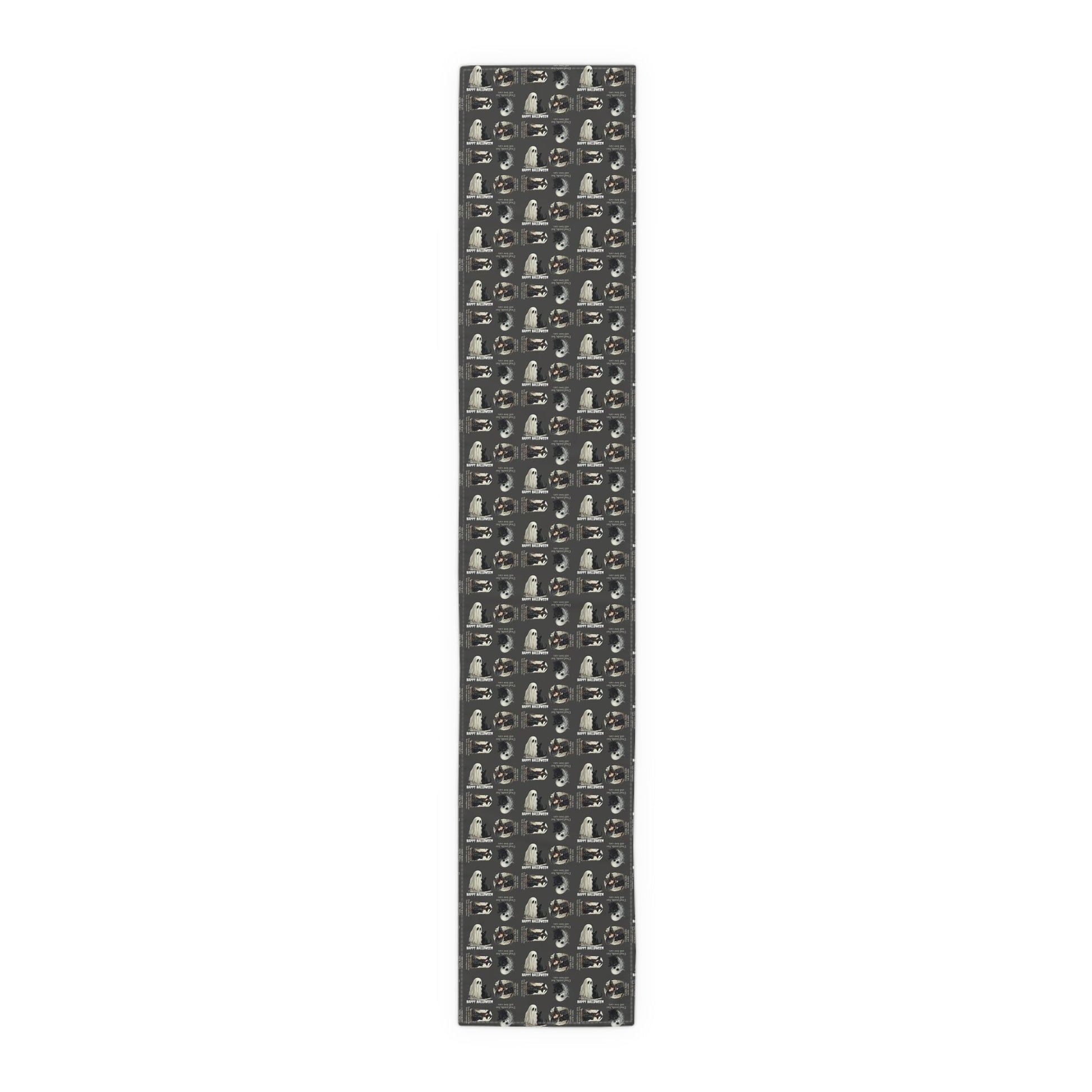 Whimsical Cat Halloween Table Runner for Spooky Celebrations - Korvel
