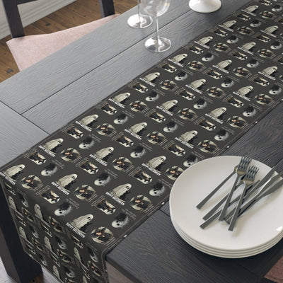 Whimsical Cat Halloween Table Runner for Spooky Celebrations - Korvel