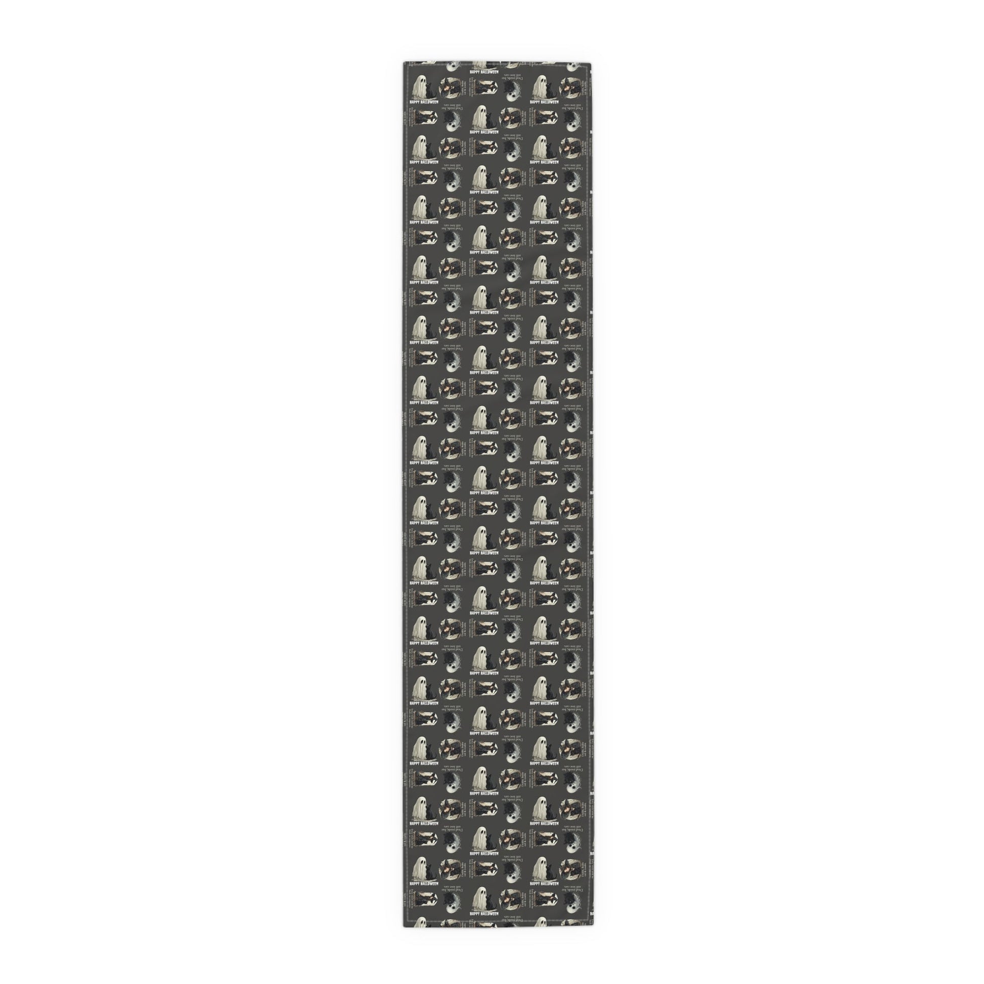 Whimsical Cat Halloween Table Runner for Spooky Celebrations - Korvel