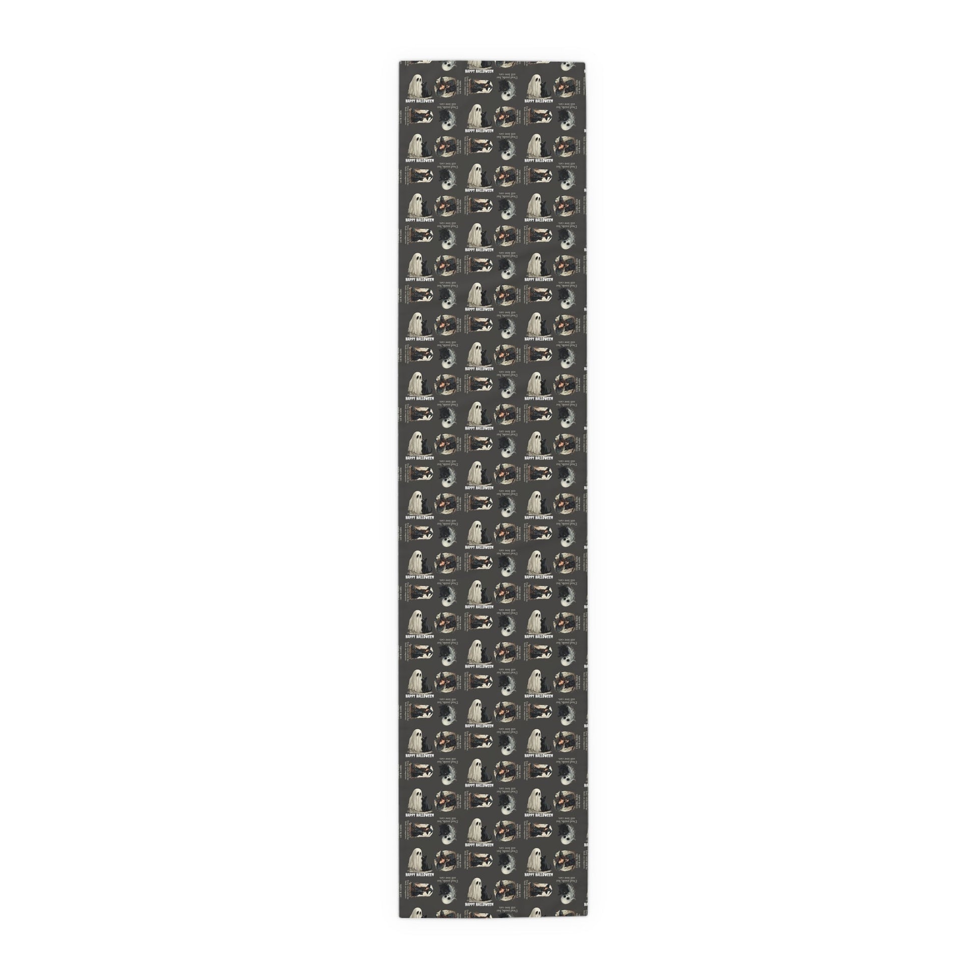 Whimsical Cat Halloween Table Runner for Spooky Celebrations - Korvel