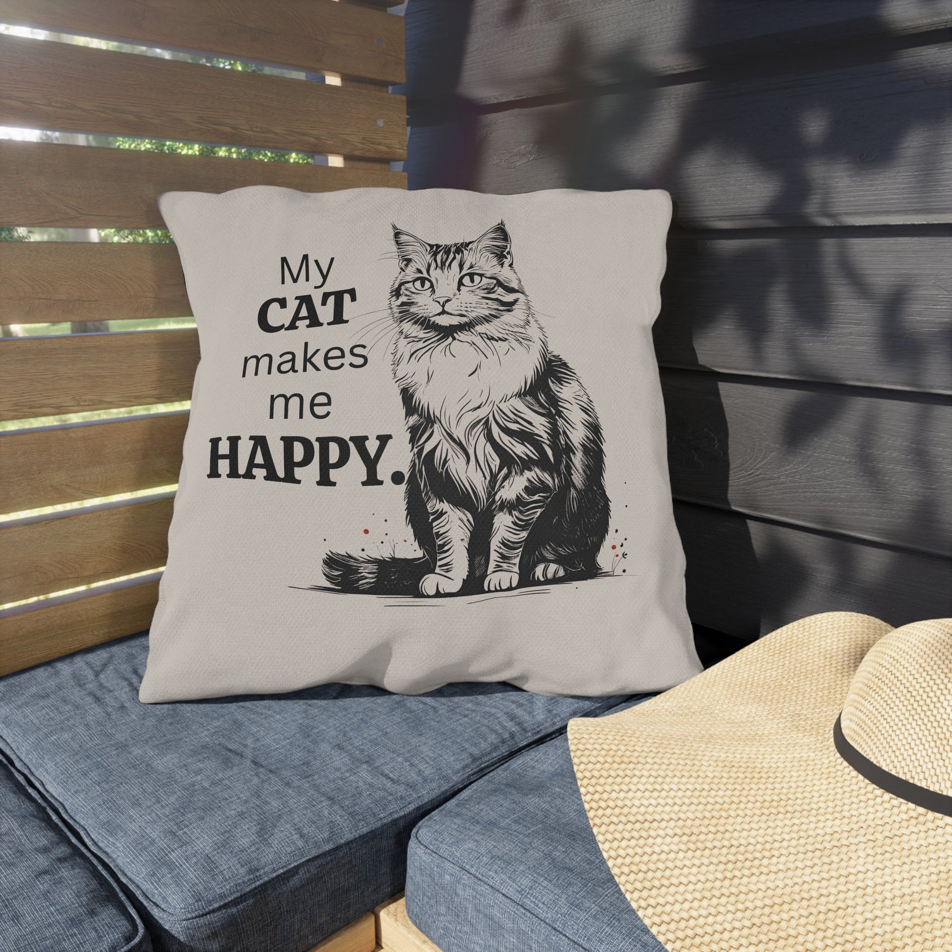 Charming Cat-Inspired Outdoor Cushions for Cozy Spaces, Ideal for Cat Enthusiasts - Korvel