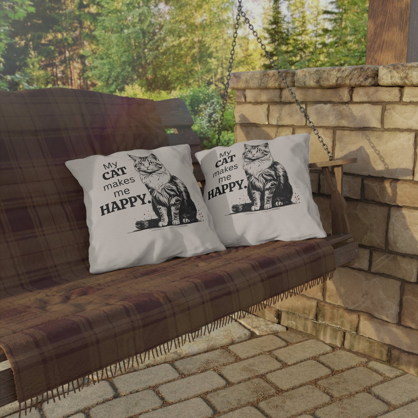 Charming Cat-Inspired Outdoor Cushions for Cozy Spaces, Ideal for Cat Enthusiasts - Korvel