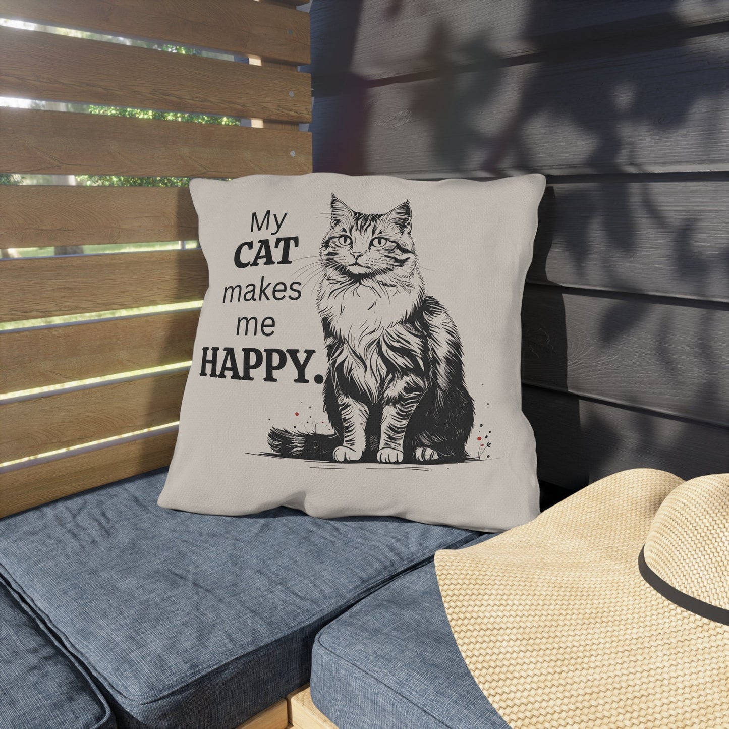 Charming Cat-Inspired Outdoor Cushions for Cozy Spaces, Ideal for Cat Enthusiasts - Korvel