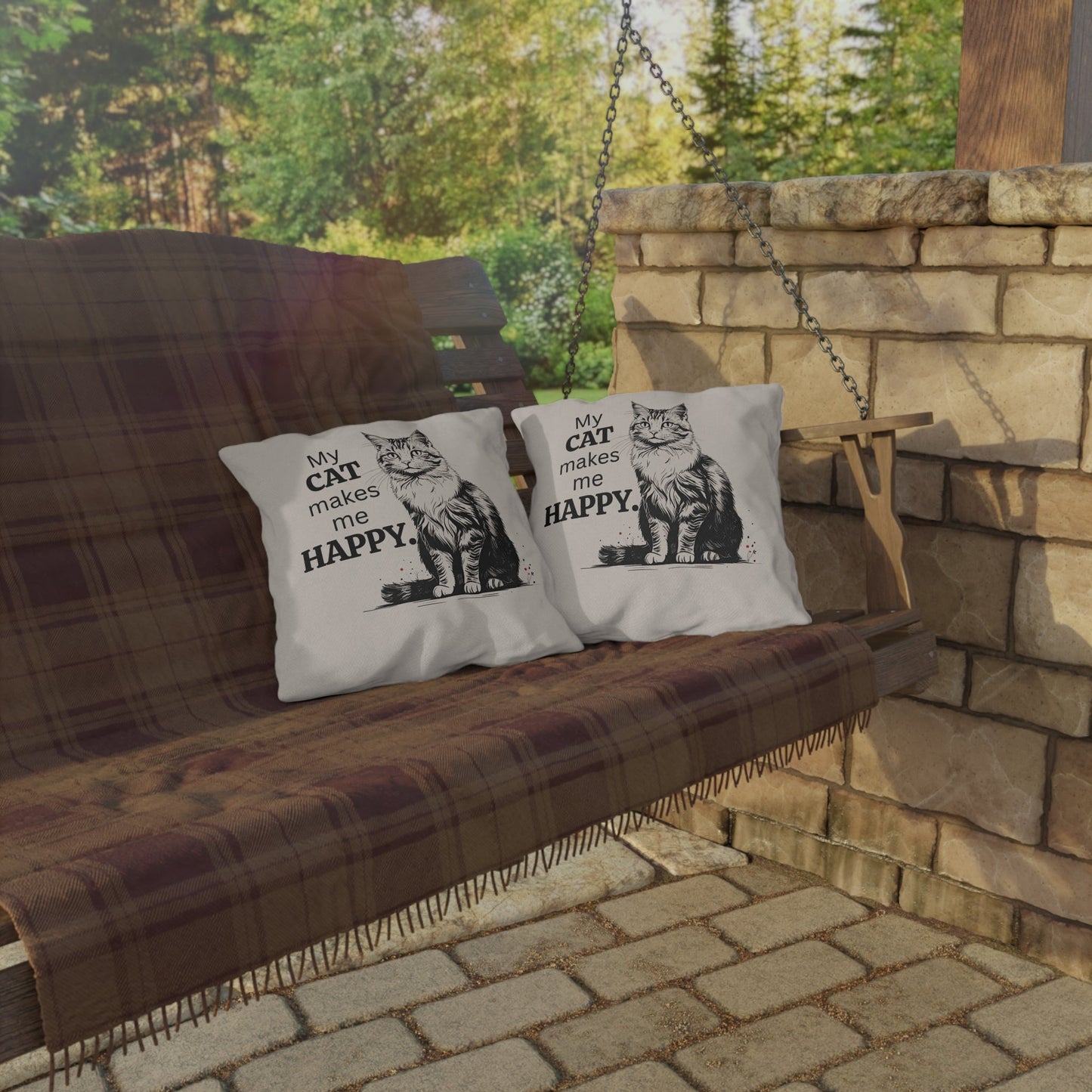 Charming Cat-Inspired Outdoor Cushions for Cozy Spaces, Ideal for Cat Enthusiasts - Korvel