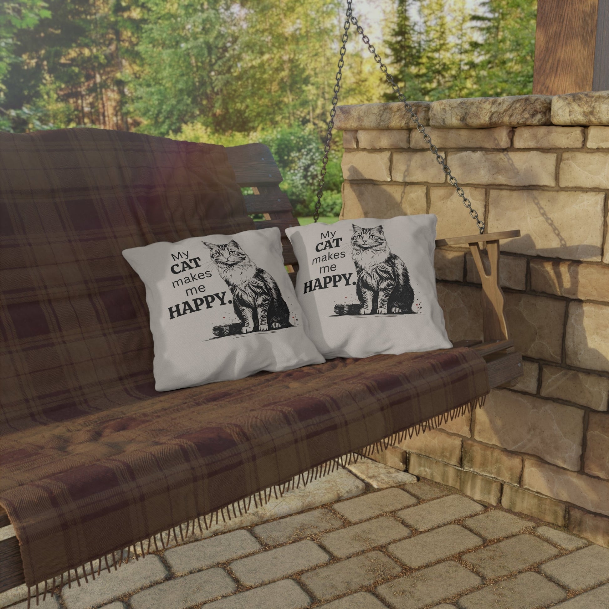 Charming Cat-Inspired Outdoor Cushions for Cozy Spaces, Ideal for Cat Enthusiasts - Korvel