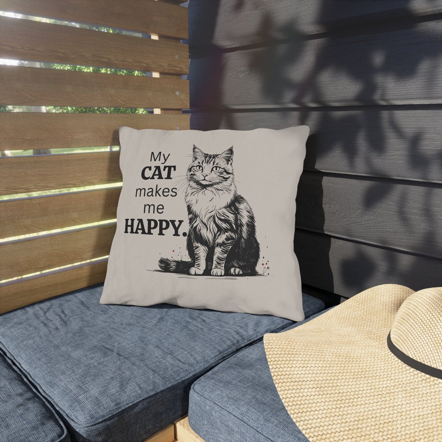 Charming Cat-Inspired Outdoor Cushions for Cozy Spaces, Ideal for Cat Enthusiasts - Korvel