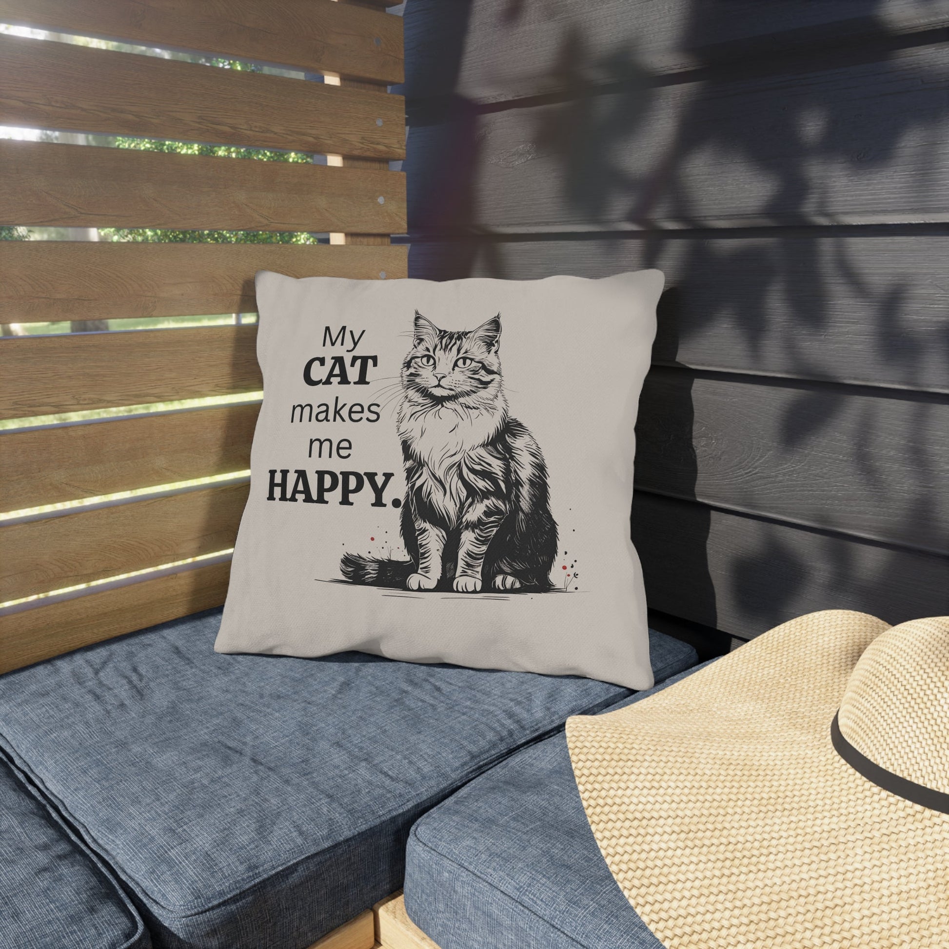 Charming Cat-Inspired Outdoor Cushions for Cozy Spaces, Ideal for Cat Enthusiasts - Korvel