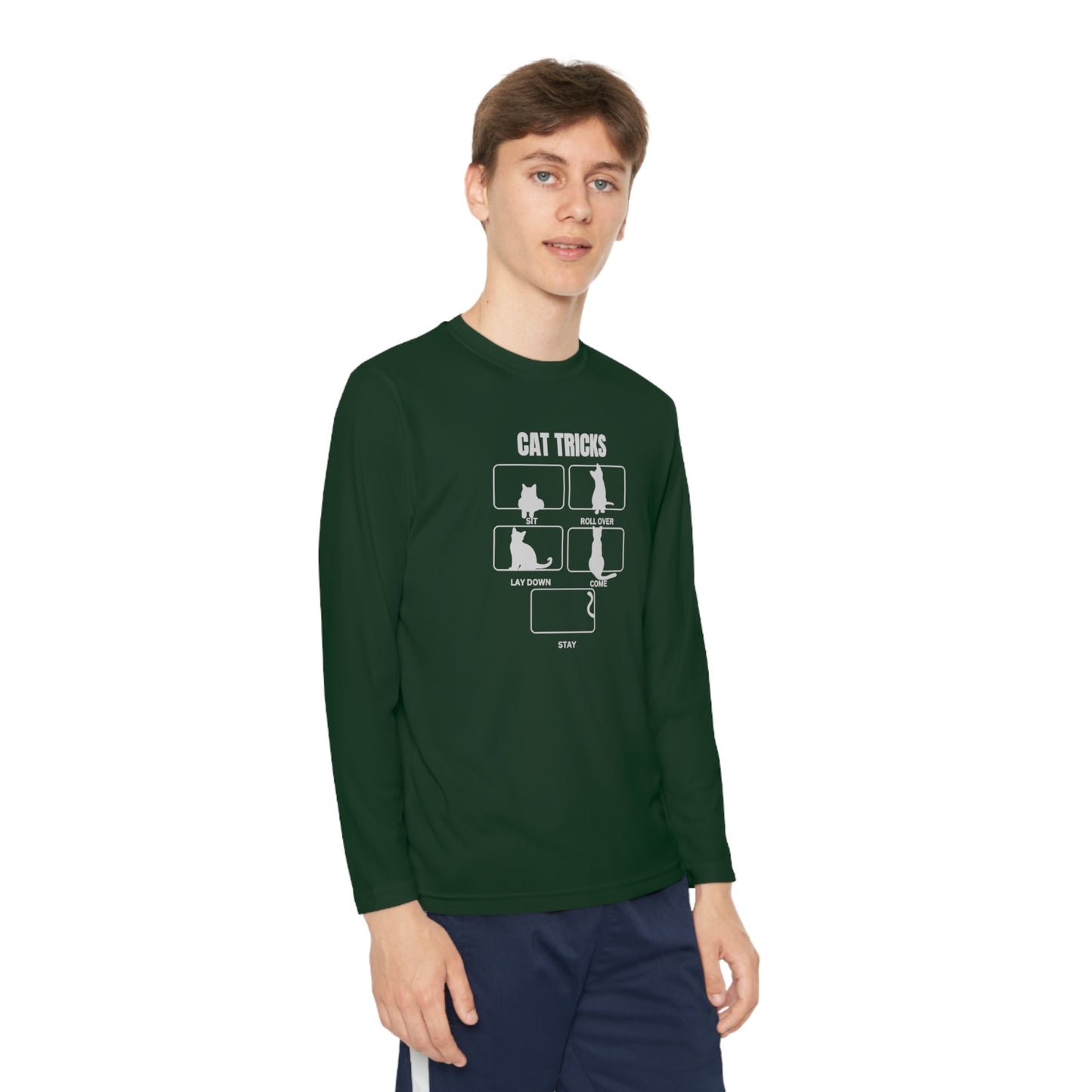 T-shirt à manches longues pour jeunes Cat Tricks