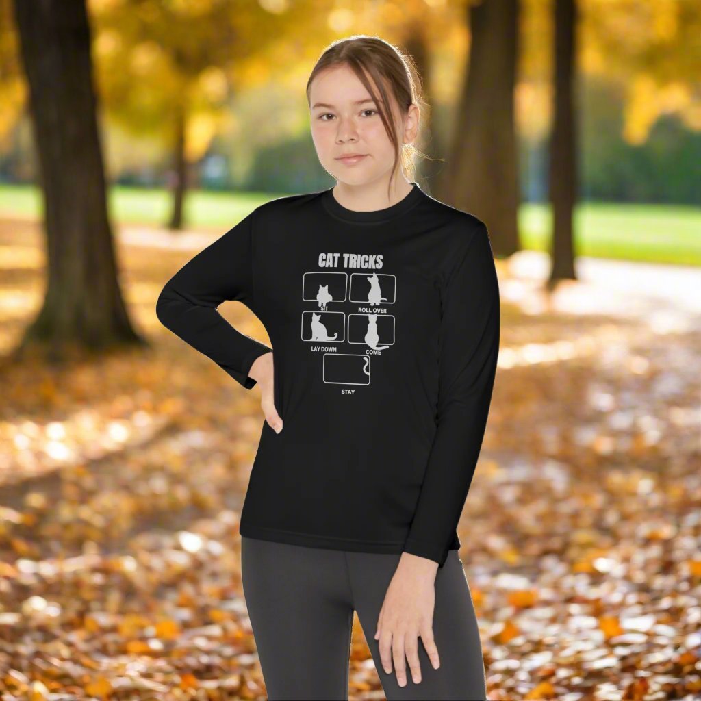 T-shirt à manches longues pour jeunes Cat Tricks