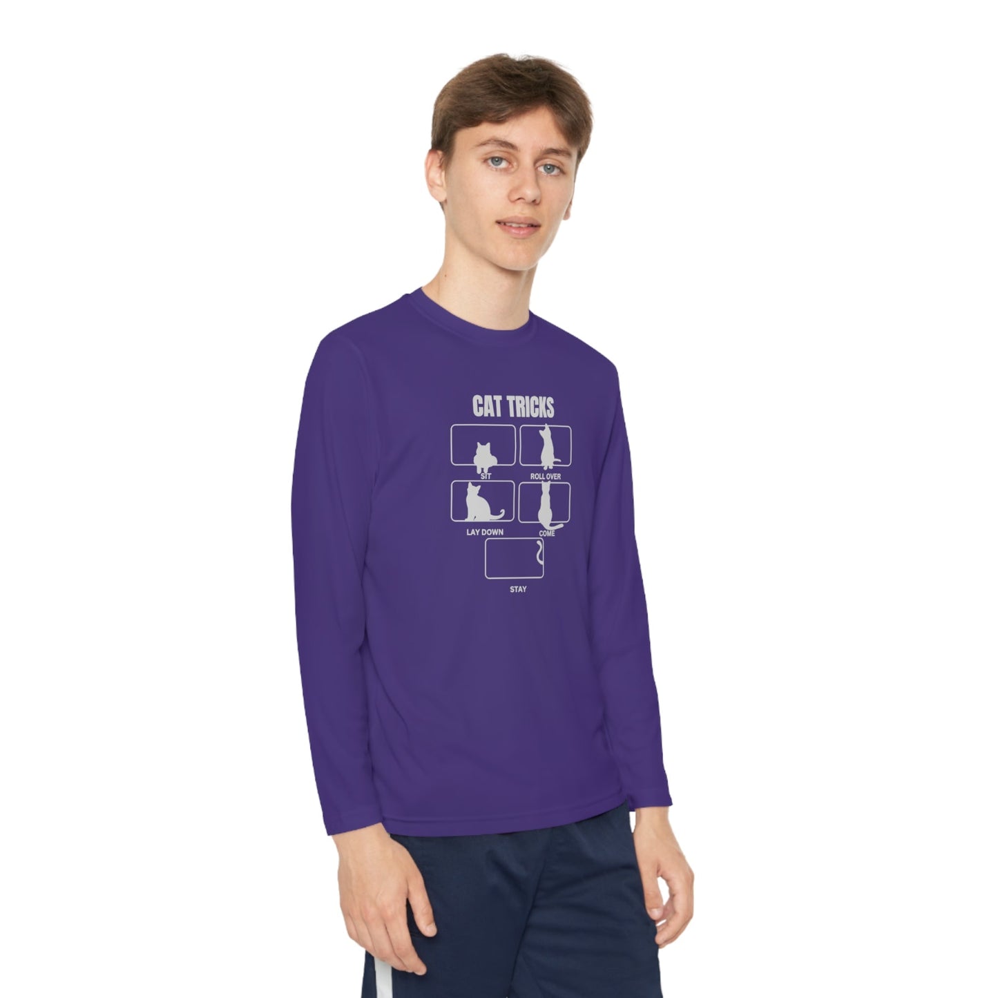 T-shirt à manches longues pour jeunes Cat Tricks