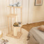 Torre para Gatos Moderna de Madera Multinivel con Tabla de Rasguño - 50 pulgadas