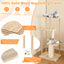 Torre para Gatos Moderna de Madera Multinivel con Tabla de Rasguño - 50 pulgadas