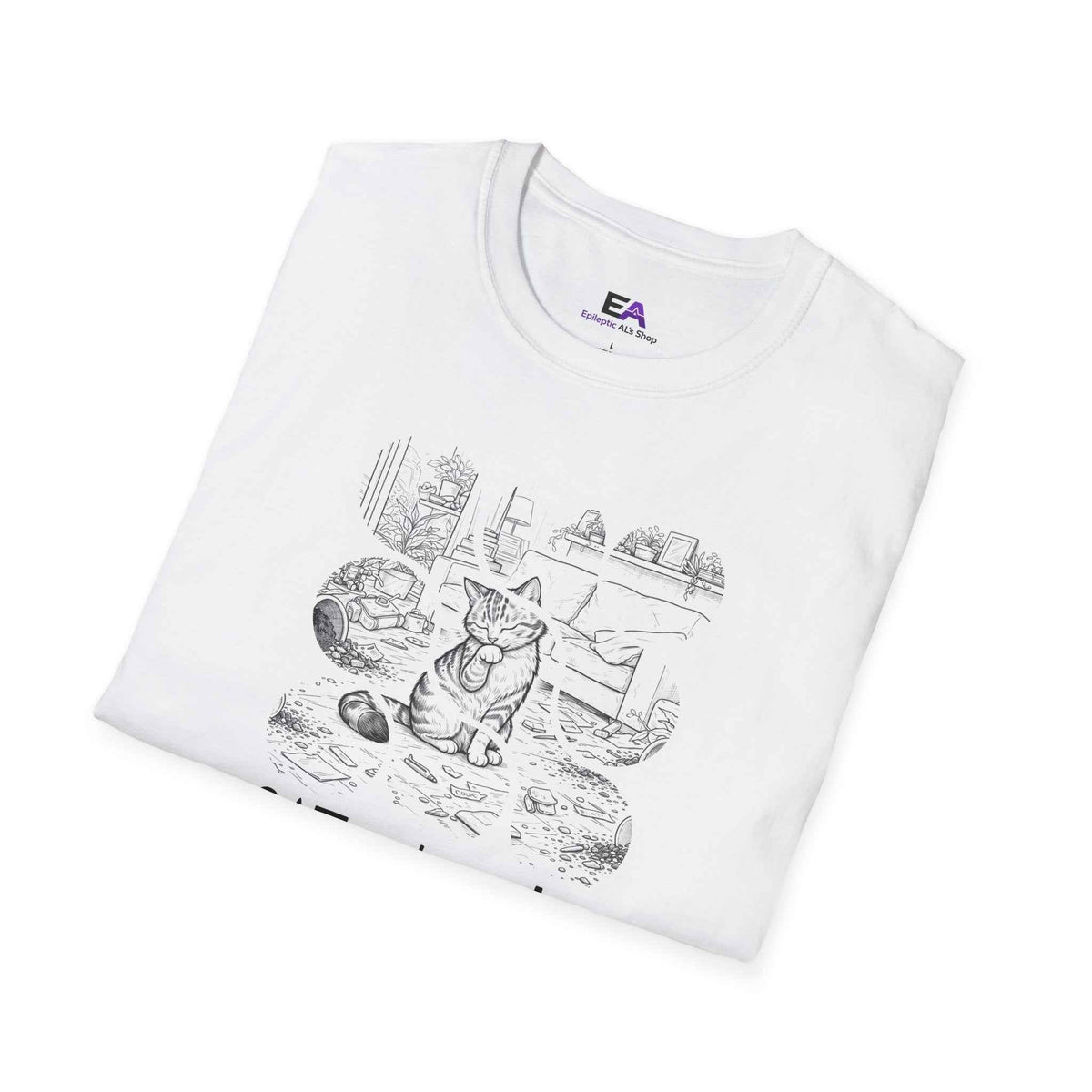 Camiseta Unisex CATastrophe Patas de Gato