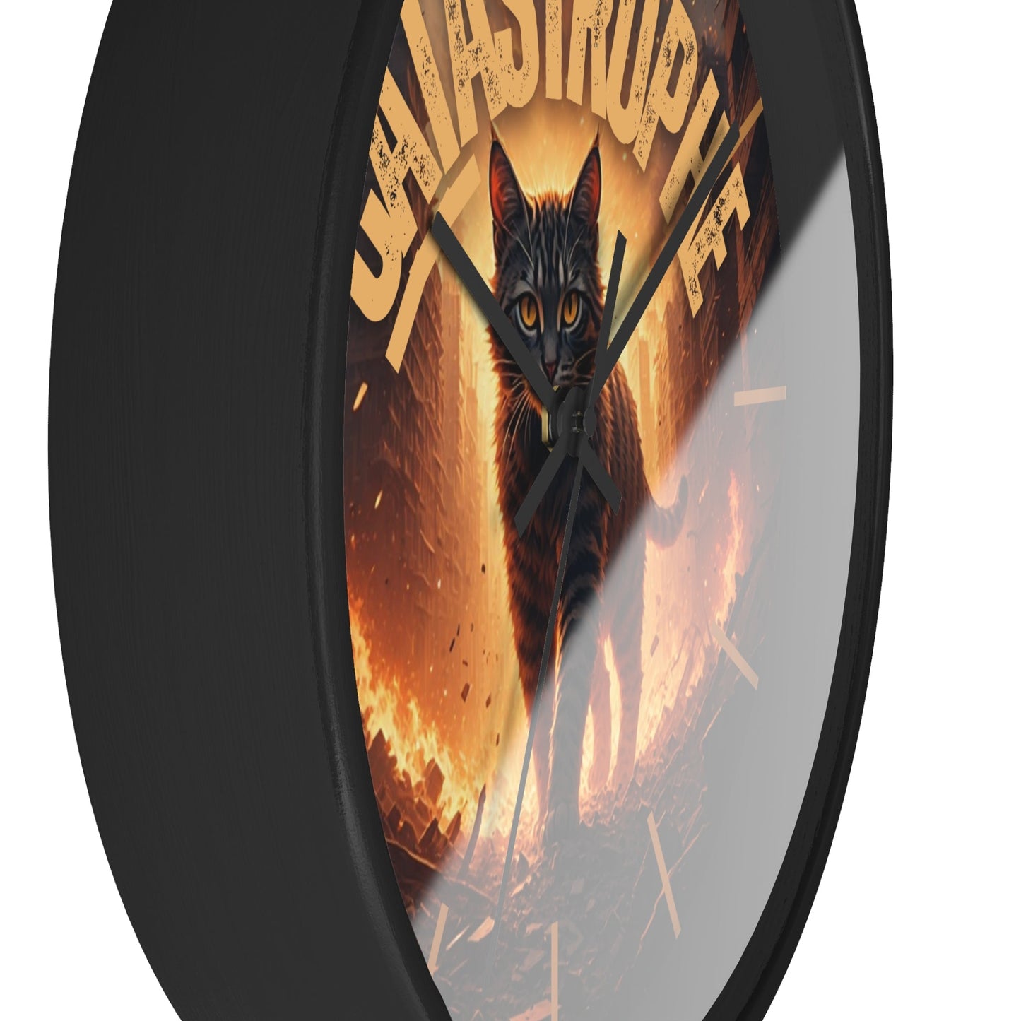 Reloj de Pared CATastrophe - Decoración Única para Amantes de los Gatos