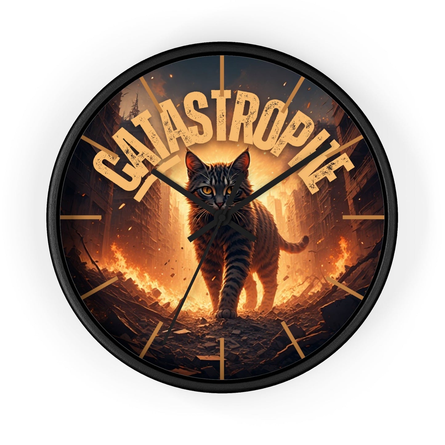 Reloj de Pared CATastrophe - Decoración Única para Amantes de los Gatos