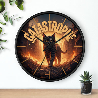 CATastrophe Wall Clock - Unique Decor for Cat Lovers