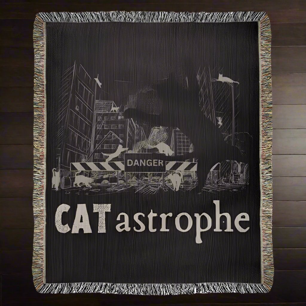 CATastrophe Heirloom Woven Blanket