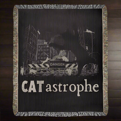 CATastrophe Heirloom Woven Blanket