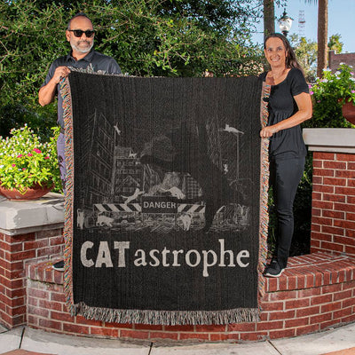CATastrophe Heirloom Woven Blanket