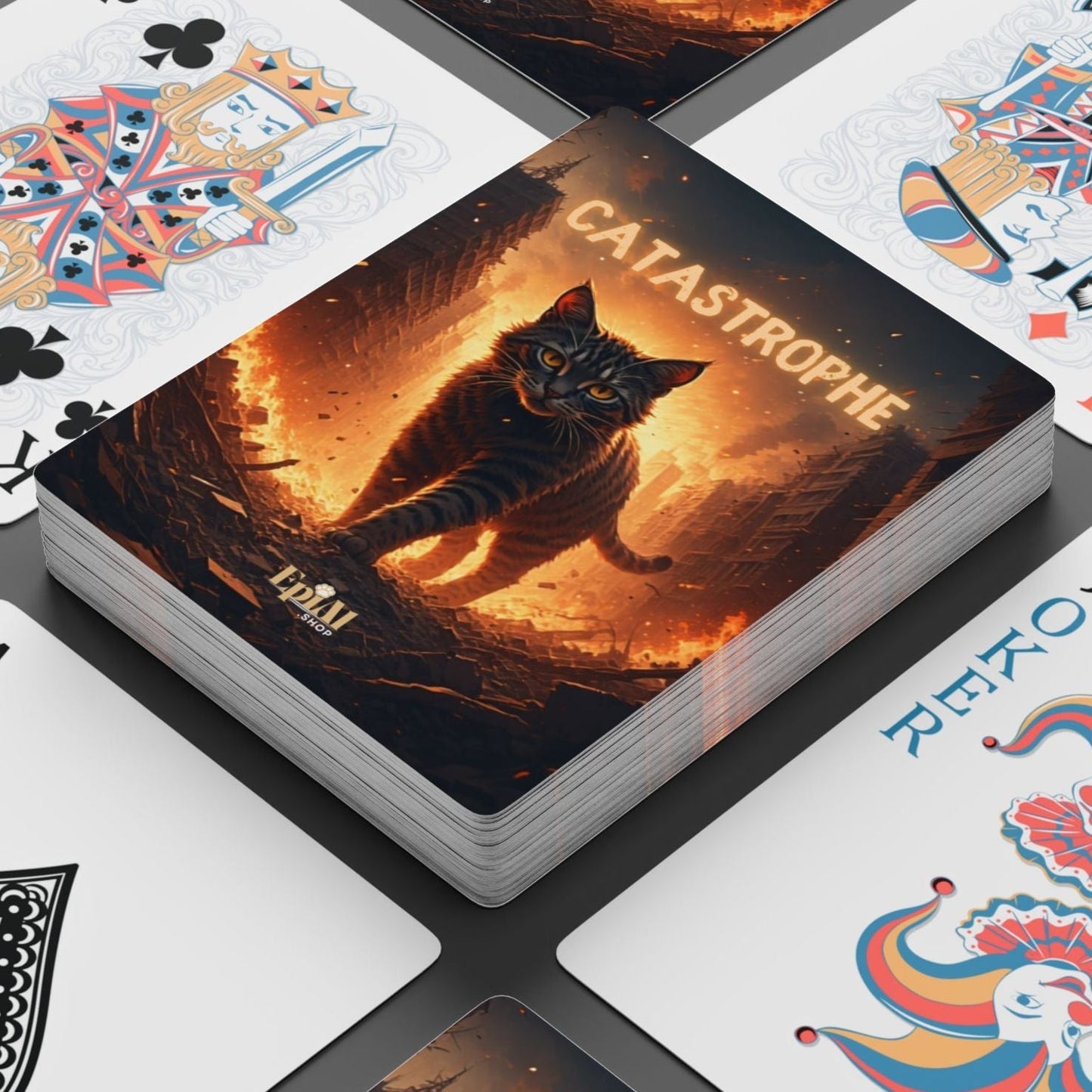 Cartes à Jouer Poker CATastrophe pour Soirées de Jeu