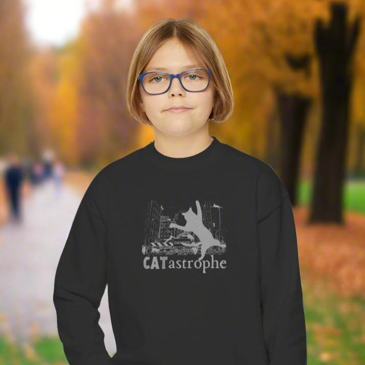 CATastrophe Youth Crewneck Sweatshirt